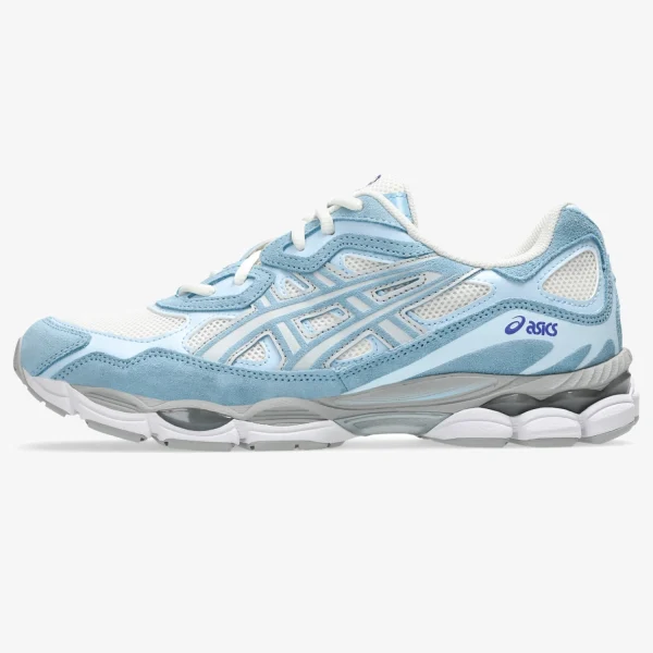 gel nyc arctic sky - Cream and Arctic Sky GEL-NYC sneaker with layered runner styling