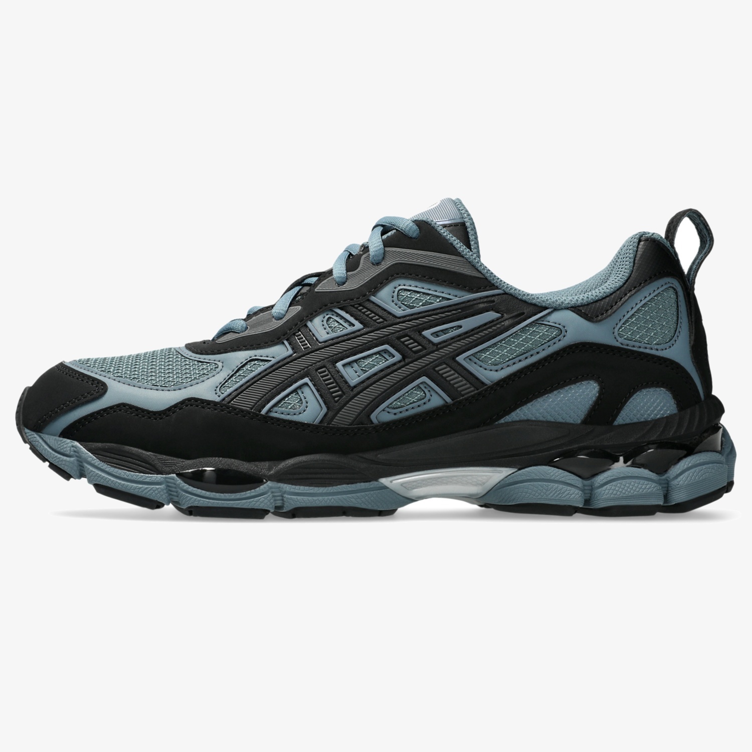 gel nyc rgd ironclad black - Ironclad and Black GEL-NYC RGD sneaker with rugged layered upper