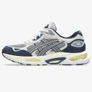 gel nyc 2.0 gravel cream - Gravel and Cream GEL-NYC 2.0 sneaker with suede overlay details