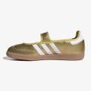 samba jane gold metallic - Gold Metallic Samba Jane sneaker with white details and gum rubber sole