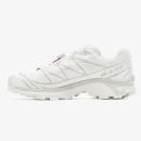 XT-6 White Lunar Rock sneaker with layered mesh upper, Quicklace closure, and sculpted rubber outsole