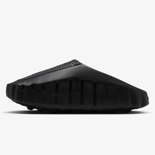 Triple Black Nike Mind mule with sculpted foam upper and articulated node outsole