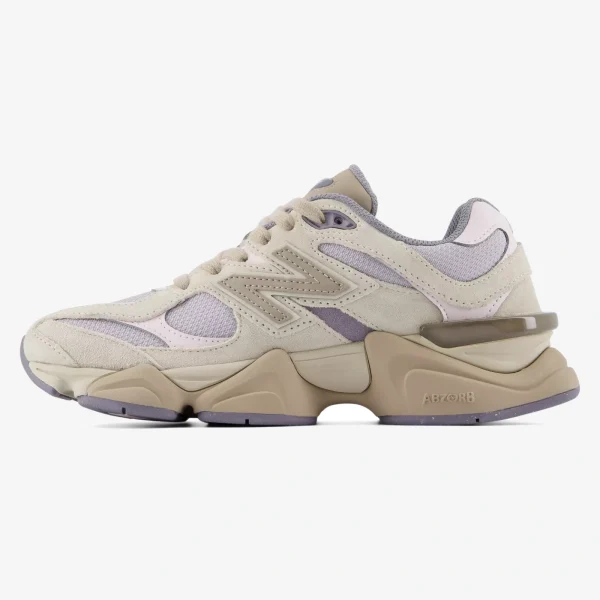 nb 9060 - 9060 Timberwolf Driftwood sneaker in neutral beige-grey tones with layered mesh and suede upper